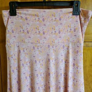 LuLaRoe Maxi Skirt Women’s Size S/Long – Pink Pattern Boho Stretch Skirt